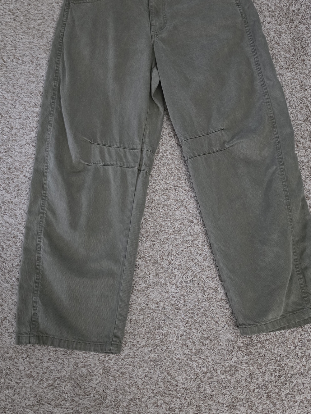 YFB Young Fabulous & Broke Barrel Jean Olive Green Ankle Length Womens Medium - Picture 3 of 7